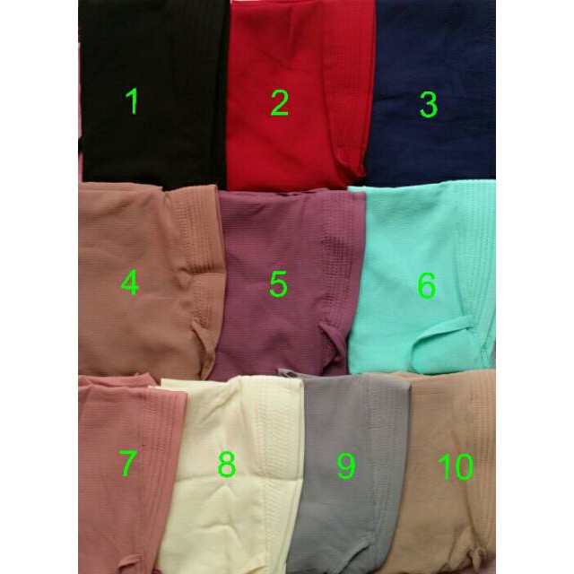 Promo HIJAB KERUDUNG JILBAB INSTAN KHIMAR RUBIAH PAD BERGO PET AISYAH KCB 2 LAYER Limited