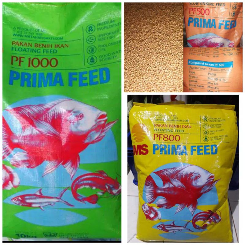 Pelet ikan Pf 500 Pf 800 Pf 1000 makanan ikan
