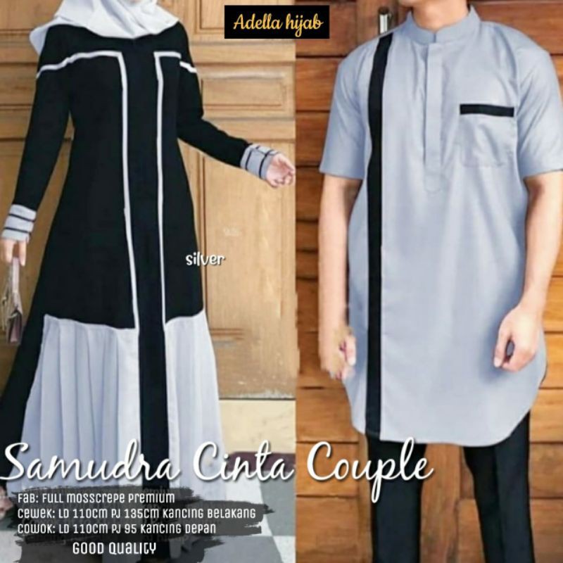 baju couple muslim - baju couple suami istri - baju couple koko + gamis
