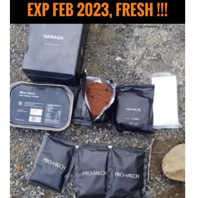 

[KODE PRODUK HCJPV7597] RANSUM NARAGA Ration Survival Food MRE TNI Indonesia Nasi kaleng siap saji makanan pendaki SAR
