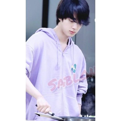 MURAH HOODIE JAKET SLETING KIM SEOK JIN SK1291 BTS IN THE SOOP 2 UNISEX FLEECE