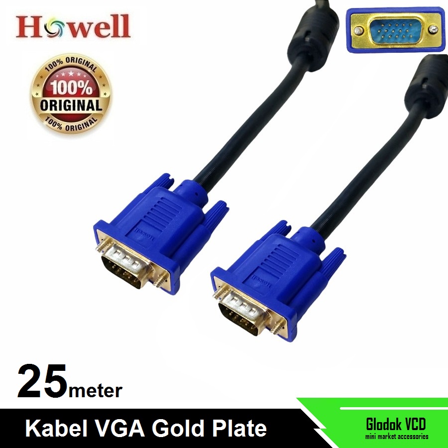 Howell Kabel VGA 25M Gold Plate