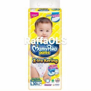 MamyPoko Pants Extra Kering L30 L 30+2 | Pampers Mamy Poko
