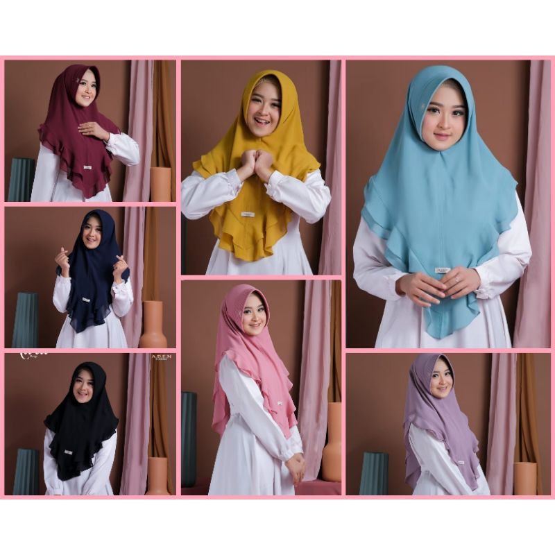 COD BERGO KHIMAR AARA BY ADEN HIJAB KERUDUNG INSTAN JILBAB INSTANT HIJAB INSTANT