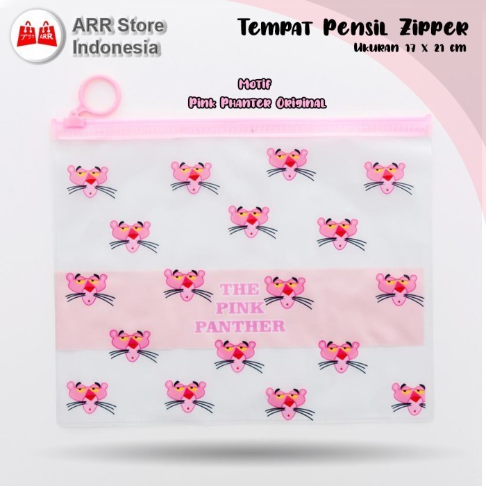 Tempat Pensil Kosmetik Zipper Bag Pouch Transparan Original