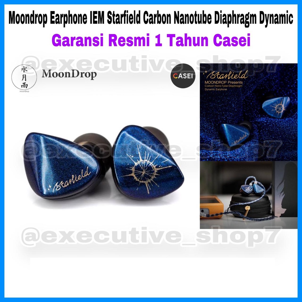 Moondrop Earphone IEM Starfield Carbon Nanotube Diaphragm Dynamic