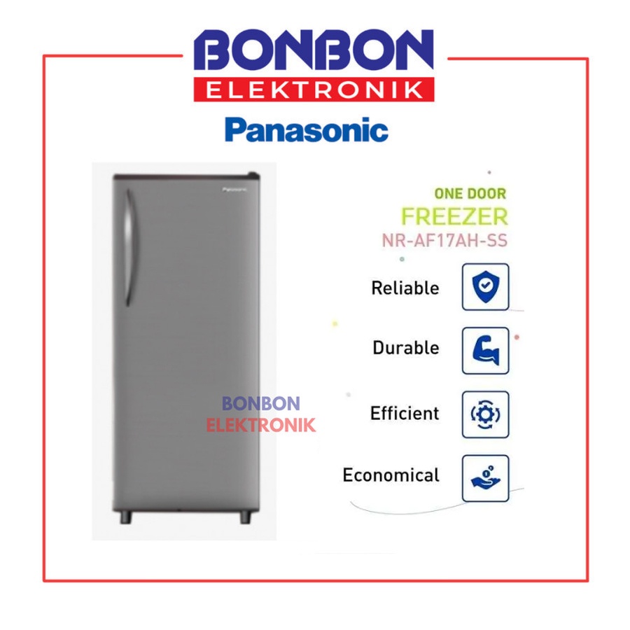 Panasonic Kulkas 1 Pintu NR-AS17AH-SS / NRAS 17 AHSS Freezer