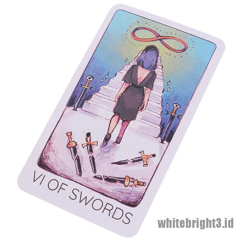 (white3) 1 Kotak Kartu Tarot Britts Third Eye 78 Untuk Permainan Keluarga