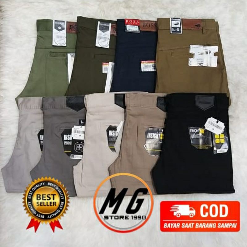 CELANA CHINO PANJANG FASHION SLIM FIT PRIA LAKI LAKI