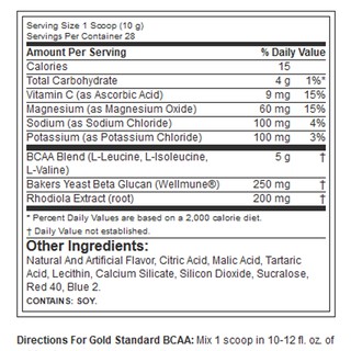 GLANBIA Optimum Nutrition Gold Standard BCAA Cranberry  