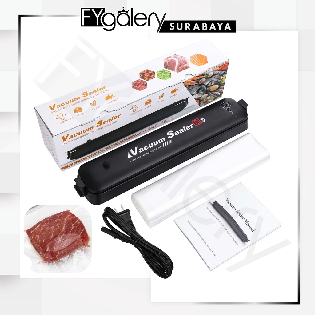 FYGALERYSURABAYA HL0234 Vacuum Sealer Food Mesin Vakum Plastik Pembungkus Makanan Otomatis