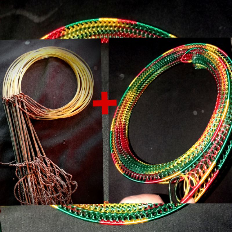 Racik Ayam Hutan,Jerat+Lekar Perumah Jerat Ayam Hutan 1set,AlatTangkapAyamHutan,JeratKakiAyamHutan,P