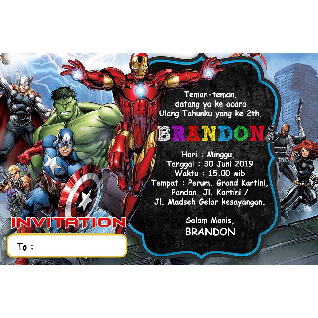 Jual ulang tahun / Undangan ulang tahun / birthday invitation