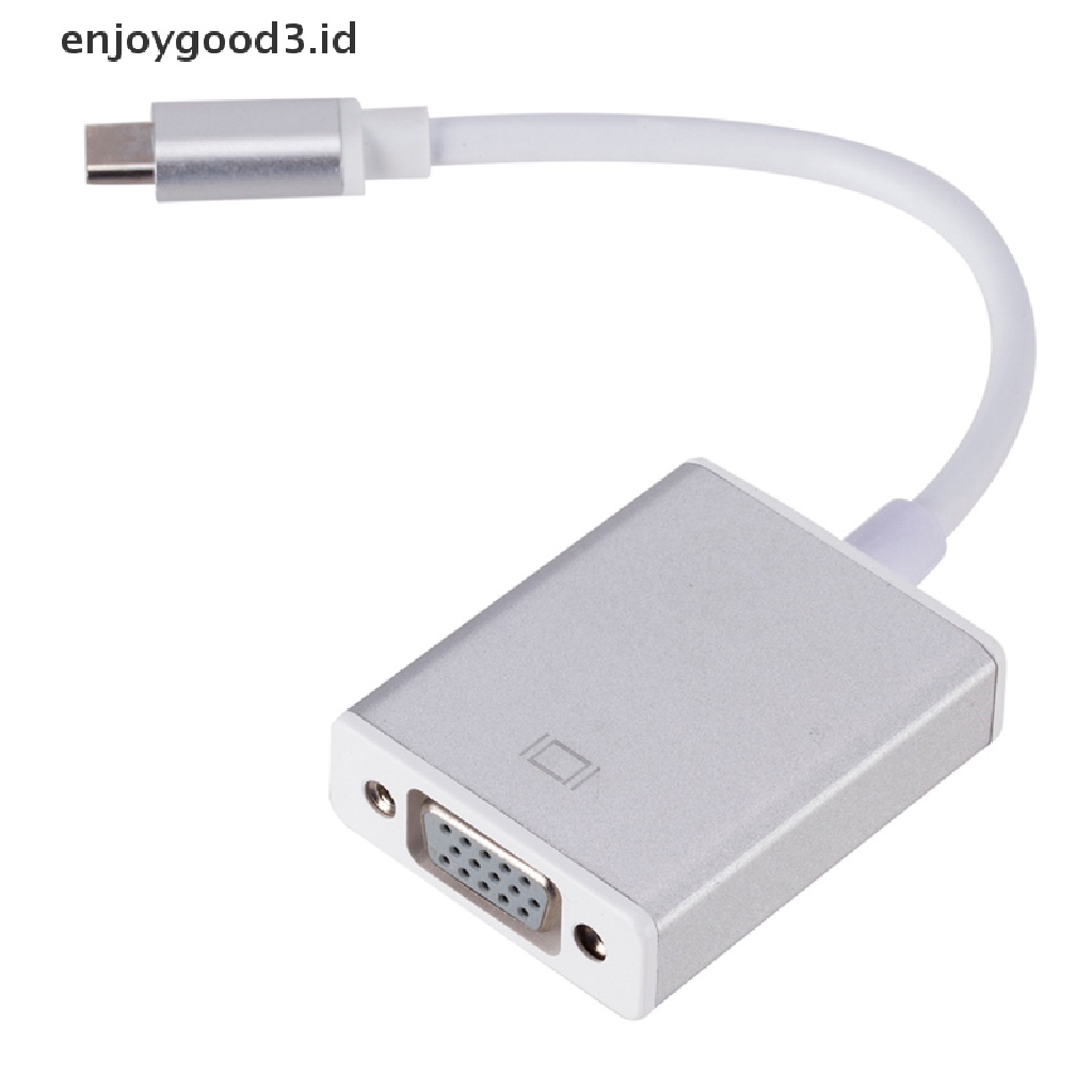 Kabel Adapter Converter Usb 3.1 Tipe C To Vga Male To Vga 1080p Female (Dd)