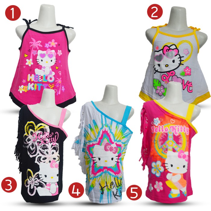 Kaos Tanktop Anak HELLO KITTY HLKT KTG PRL