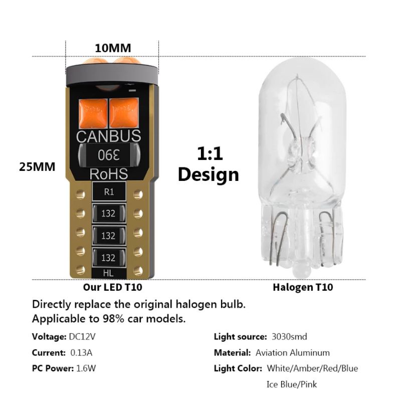 Lampu Led T10 canbus Super bright 6smd