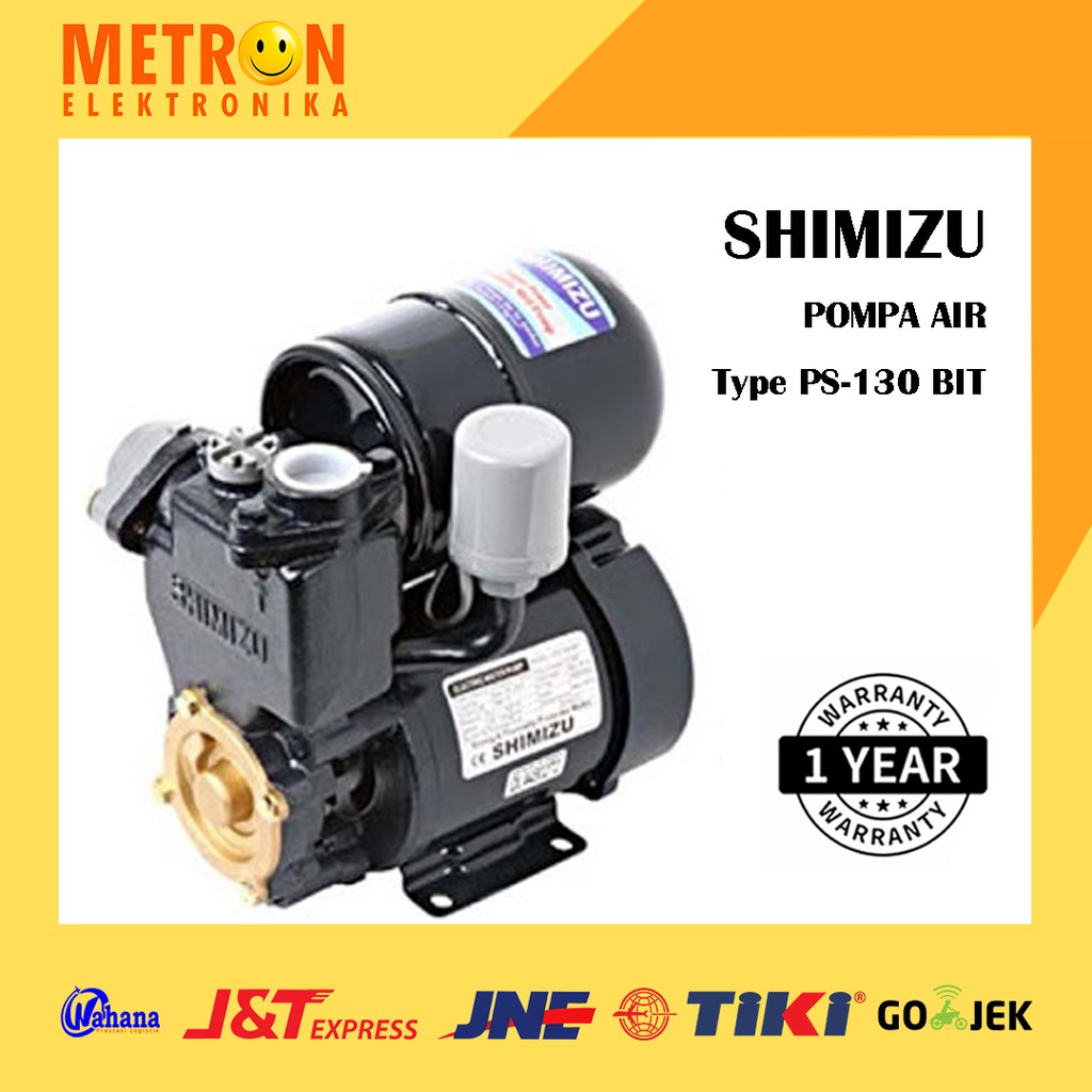 SHIMIZU PS 130 BIT (K) SHALLOW WELL PUMP / WATER PUMP / POMPA AIR / PS130BIT