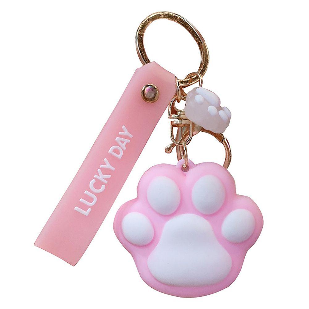 Lanfy Wanita Gantungan Kunci Fashion Unik Tas Sekolah Liontin Gantungan Kunci Mobil Silica Gel Anak Gaya Korea Key Rings