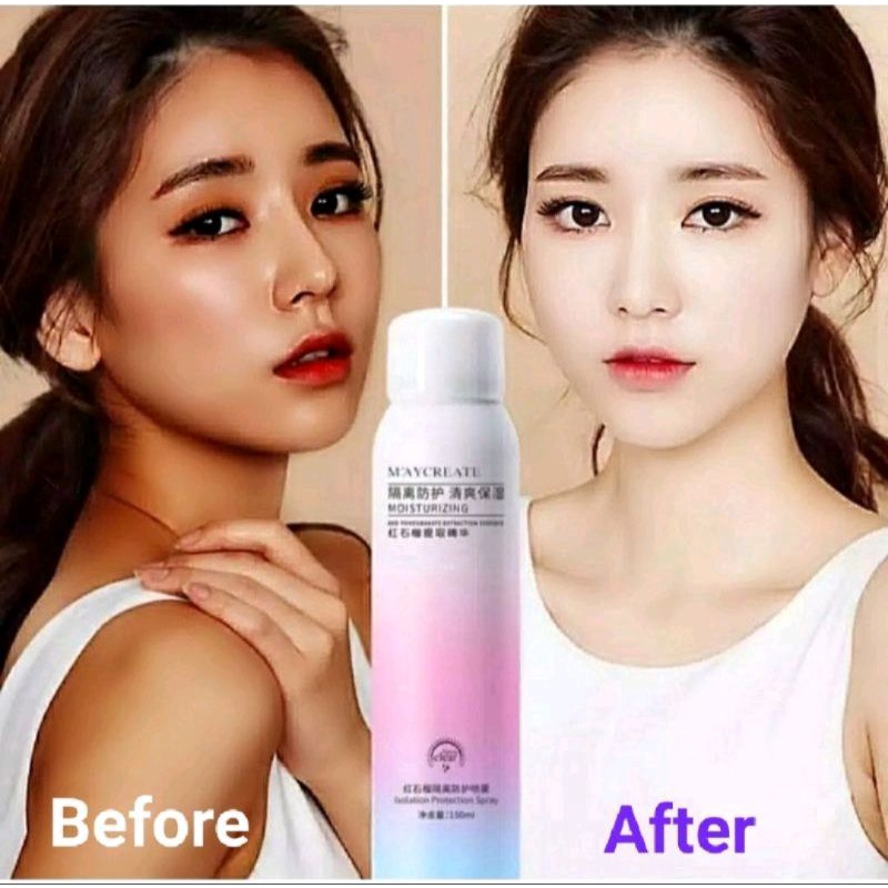 BPOM MAYCREATE SPRAY PEMUTIH INSTAN UNTUK WAJAH DAN BADAN WHITENING SPRAY