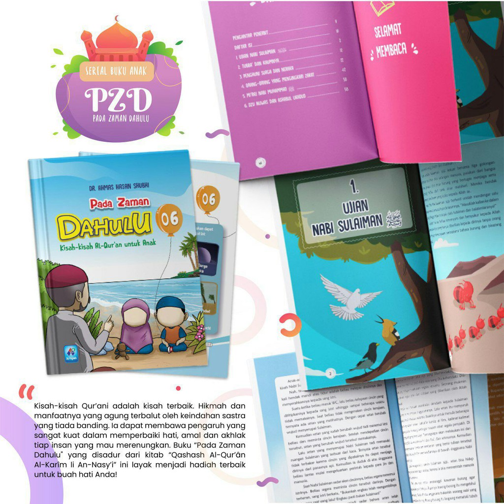 Buku Pada Zaman Dahulu Kisah-kisah Al-Qur'an untuk Anak Kisah dan Cerita Nabi 1 PAKET JILID 1-6