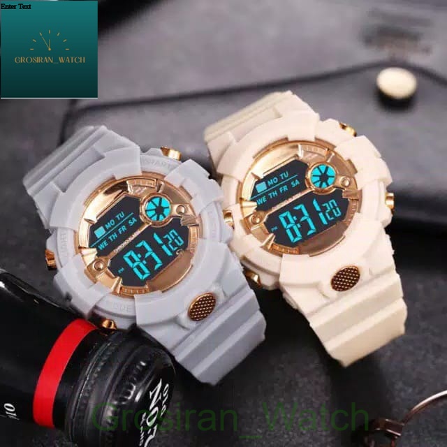 Jam Tangan Wanita Kasual Sporty Anti air SS-21 Strap Rubber [G_W]