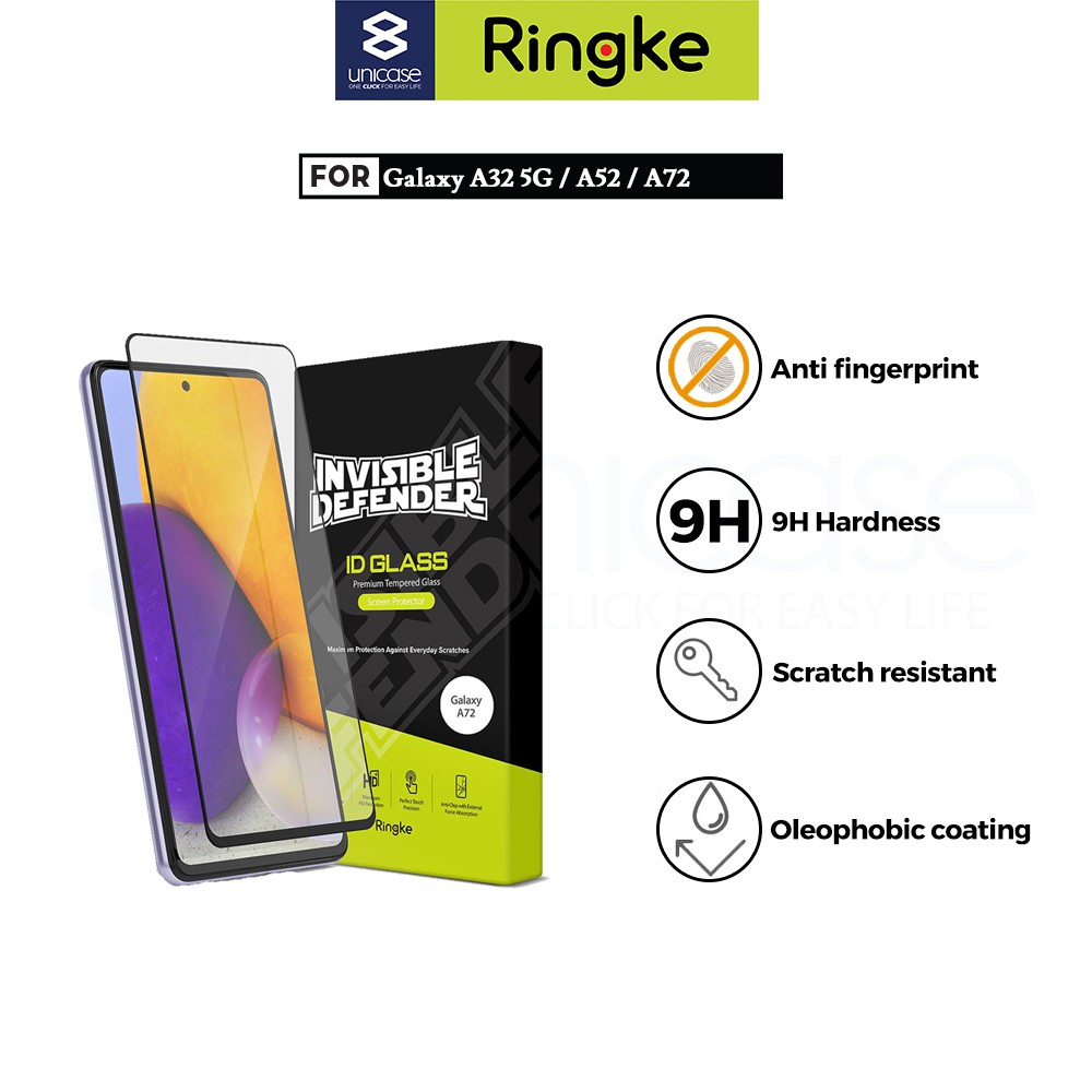 Tempered Glass Samsung Galaxy A32 5G / A52 / A72 Ringke ID Full Cover