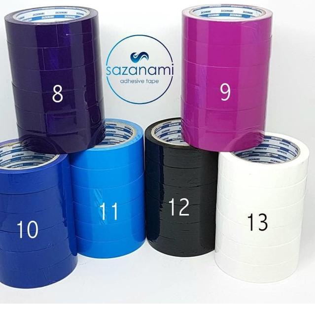 

Model Baru 1 PACK isolasi warna 1 inch 24mm x 50M sazanami lakban selotip solasi bening ✓