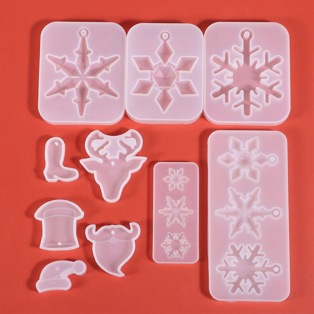 Preva Snowflake Resin Cetakan Membuat Perlengkapan Dekorasi Rumah Kerajinan Epoxy Resin Mold