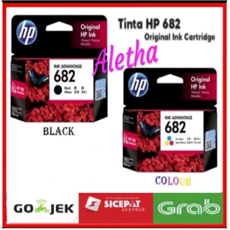 Tinta Printer HP 682 1set black color. Original