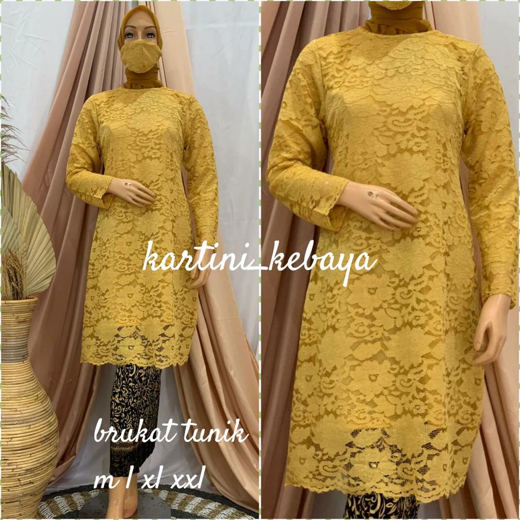 Atasan Tunik Brokat tunik brokat Kondangan Brokat kondangan Atasan Tunik Modern  Tunik Wisuda Atasan