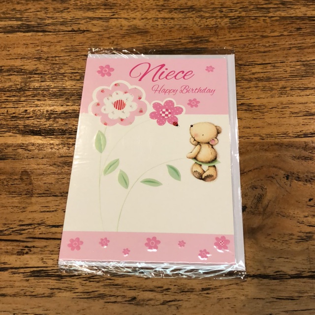 

Happy birthday niece card (bear)
