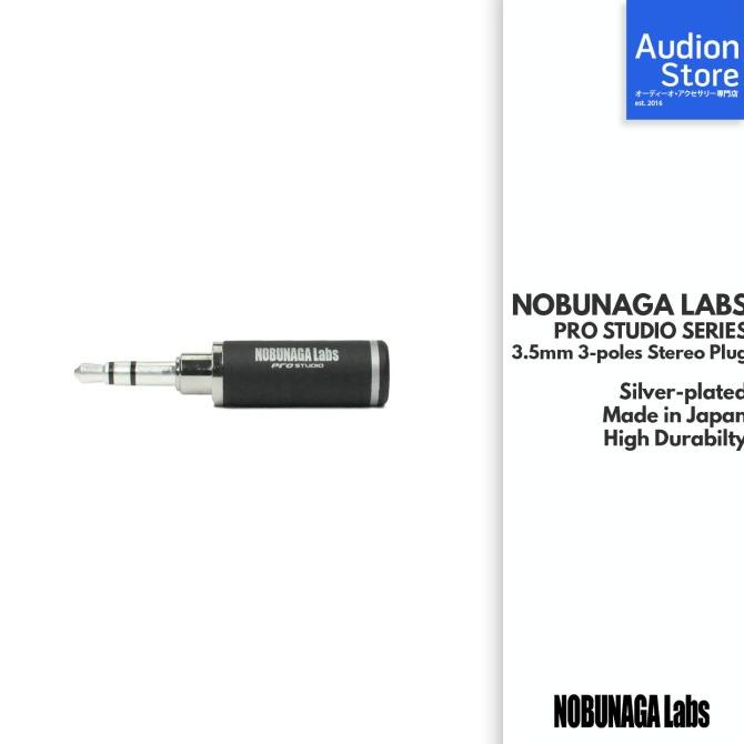 Promo Nobunaga Labs Pro Studio 3.5Mm 3Poles Plug Silver Plated Made In Japan