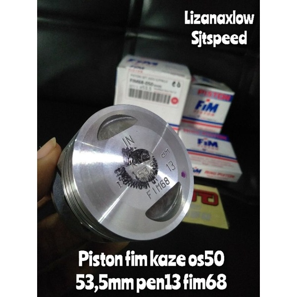 piston fim kaze os 50 diameter 53,5 pen13 fim68