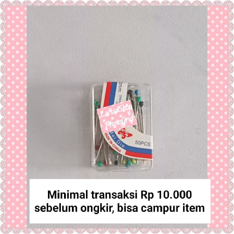 Jarum Pentul  Mini - Kotak Kecil isi 50 pcs