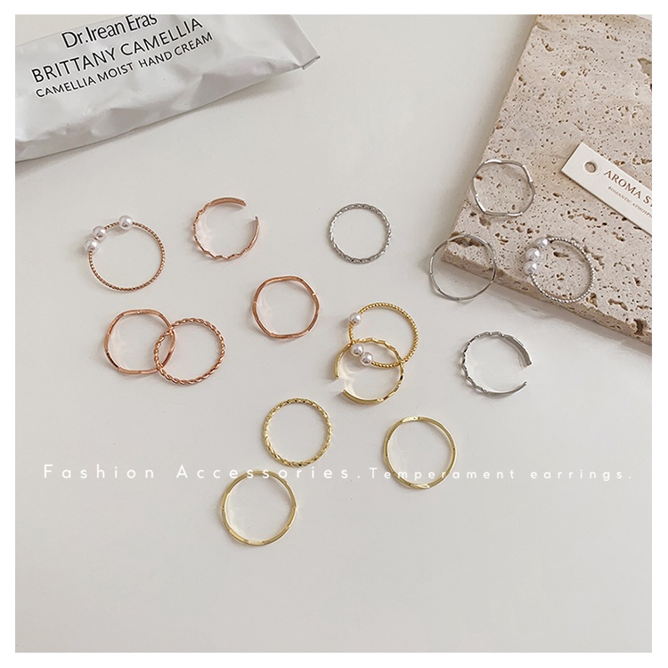 Set Cincin Gaya Retro Untuk Aksesoris