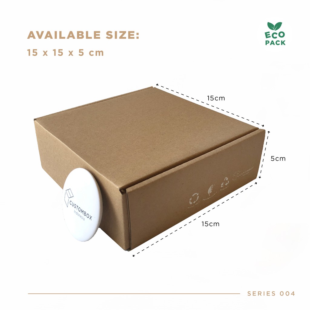 

Kardus Kotak (15.0x15.0x5.0 cm) Dus Box Kemasan Premium Ready Stock