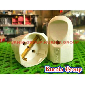 Steker CONTRA Arde Broco Kuningan  | Jeck Female Stop kontak sambungan Gantung Bahan Kuningan