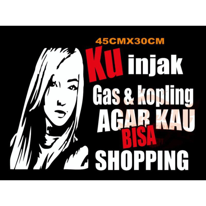 STIKER KACA MOBIL, TRUK, BUS, ELP, PICK UP, STIKER TULISAN LUCU