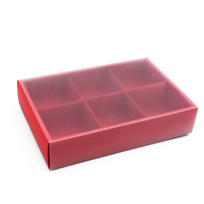 

PROMO - Karton box kotak packing dove transparan mika bungkus samson merah - Merah