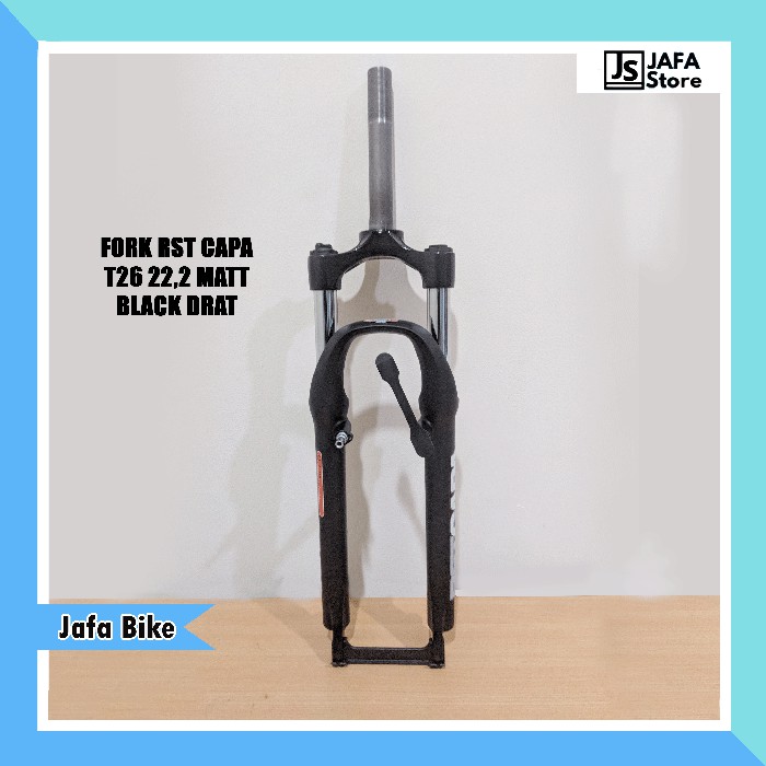 FORK MTB 26" RST CAPA T26 22,2 MATT BLACK DRAT