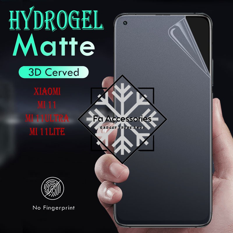 FA ANTI GORES JELLY HYDROGEL MATTE XIAOMI MI 11 11PRO 11ULTRA 11LITE PRO ULTRA LITE FULL SCREEN 5G