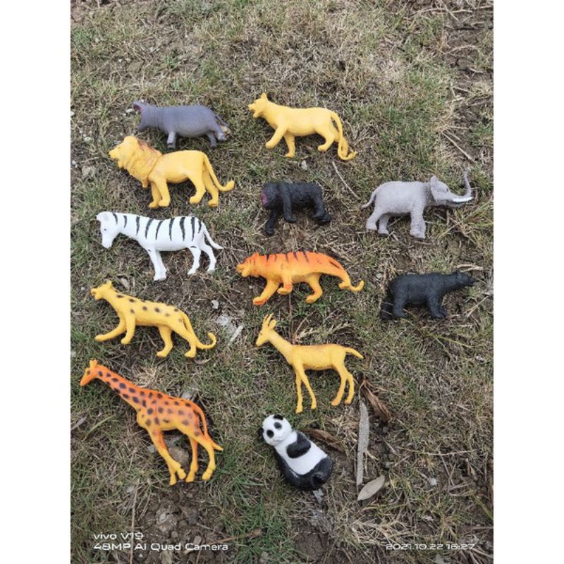 Mainan Anak Hewan Buas Karet | Hewan Miniatur | Mainan Hewan Karet