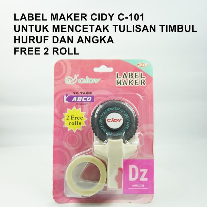 

Bisa Cod - Cidy Dymo Embossing Label Maker - Putih Kode 376