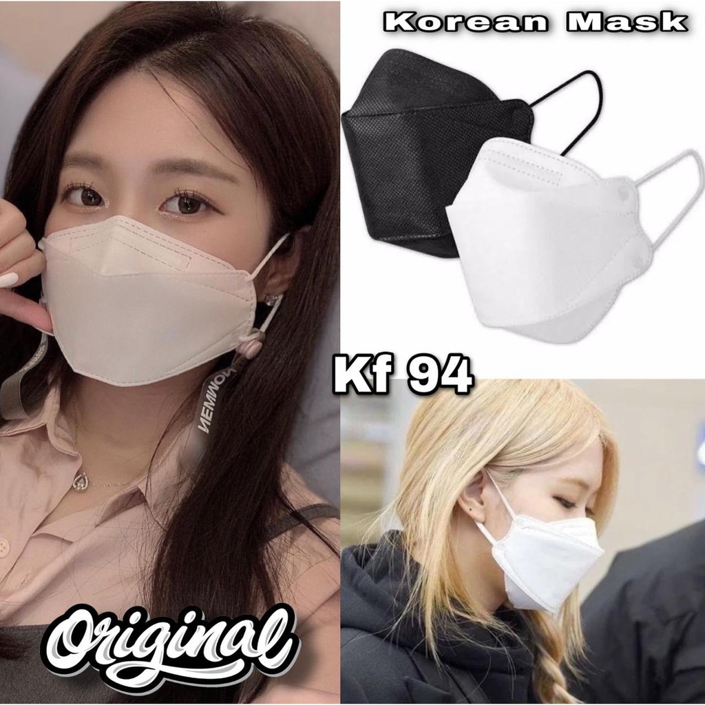 sumberfashion KF94 MASKER 10 PCS KOREA 4PLY / MASKER EVO 4D IMPORT 2 WARNA