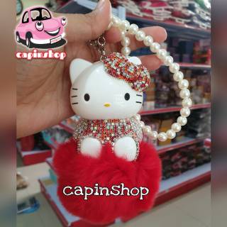 Aksesoris Mobil Gantungan  Spion Hello  Kitty  HK Shopee 