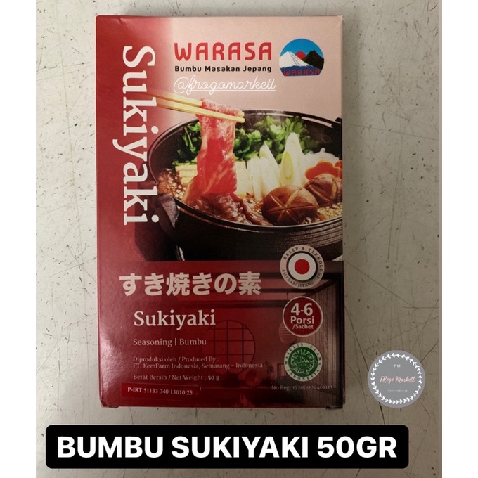 Warasa Bumbu Masakan Jepang Shabu-shabu, Sukiyaki, Konbutsuyu 50gr