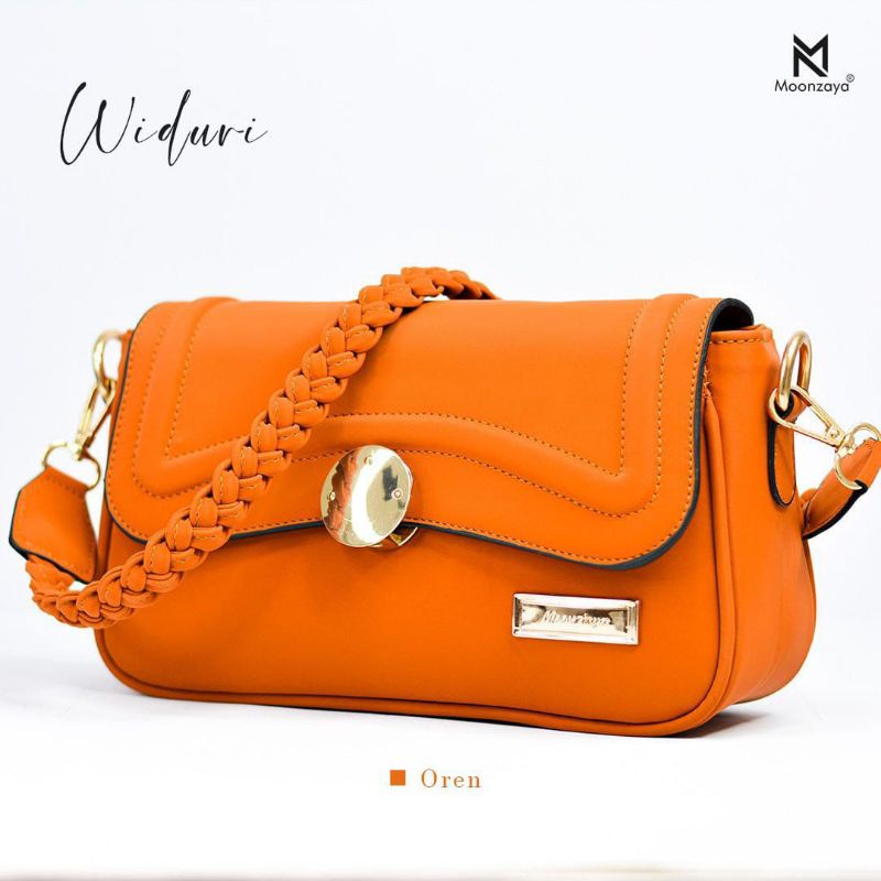 TAS SELEMPANG WANITA WIDURI OREN BAG ORIGINAL MOONZAYA MONZAYA SLINGBAG LONG PANJANG WARNA BATA BRIC