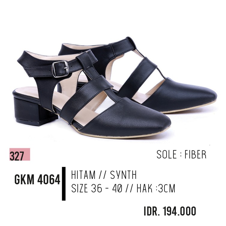 sandal casual wanita,sandal high heels,sandal kelom wanita GKM 4064