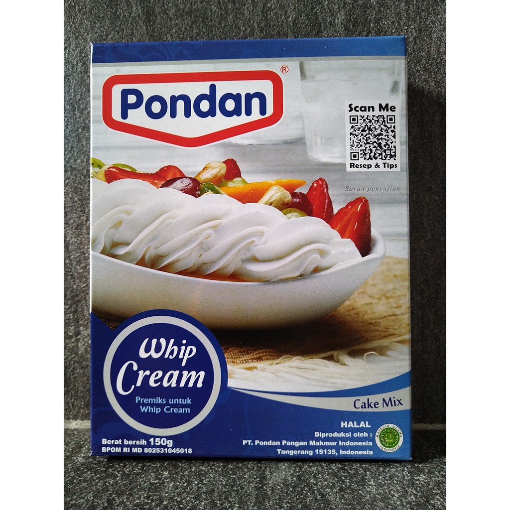 

PONDAN WHIP CREAM 150GR