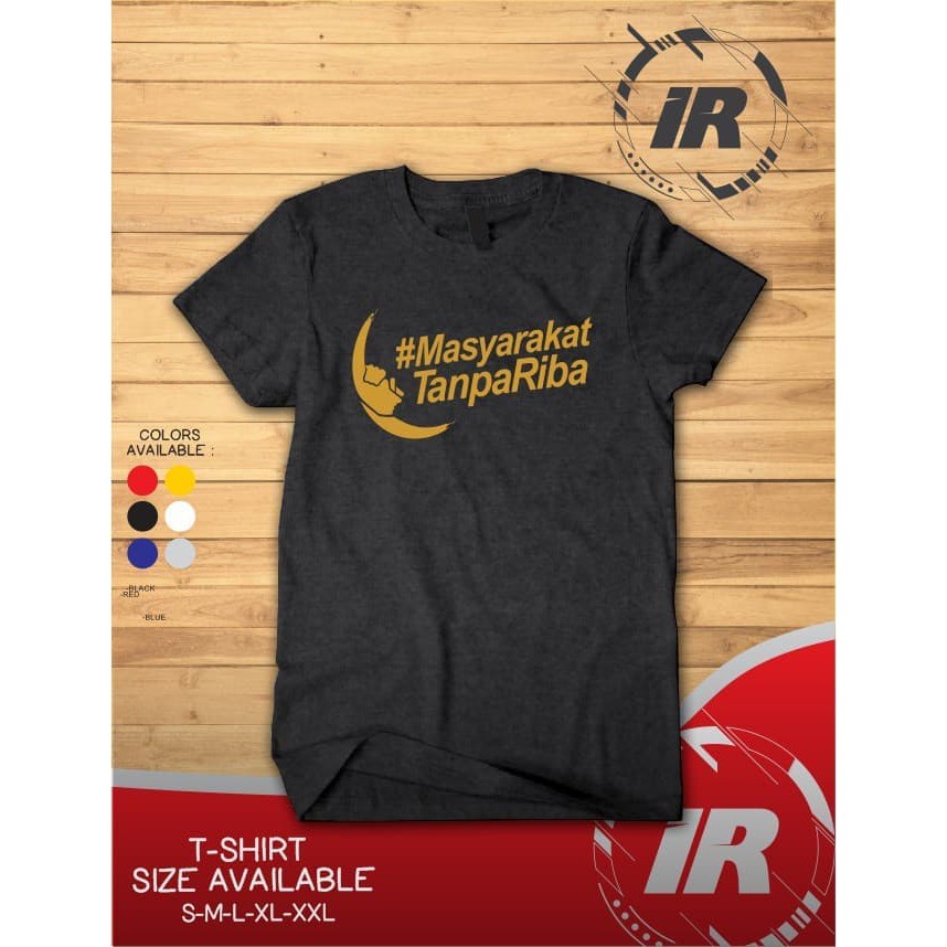 (BEST PROMO) Kaos T-shirt Masyarakat Tanpa Riba -Palace Store